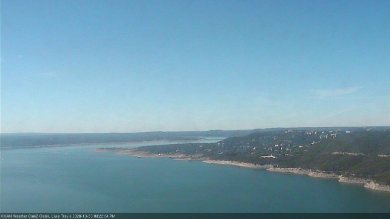 Lake Travis webcam, October 30, 2020 3:25 PM CT