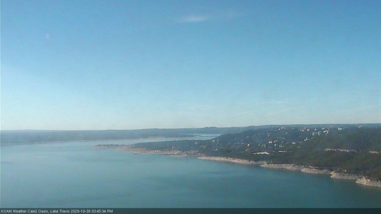Lake Travis webcam, October 30, 2020 3:45 PM CT