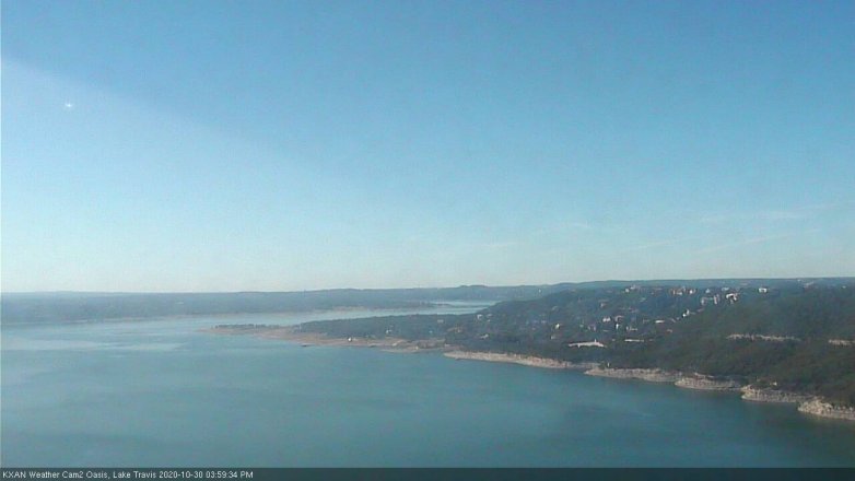 Lake Travis webcam, October 30, 2020 4:00 PM CT