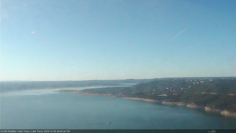 Lake Travis webcam, October 30, 2020 4:45 PM CT