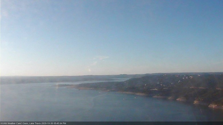 Lake Travis webcam, October 30, 2020 5:45 PM CT