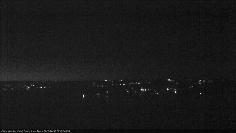 Lake Travis webcam, October 30, 2020 7:45 PM CT