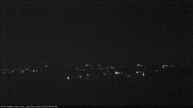 Lake Travis webcam, October 30, 2020 8:00 PM CT
