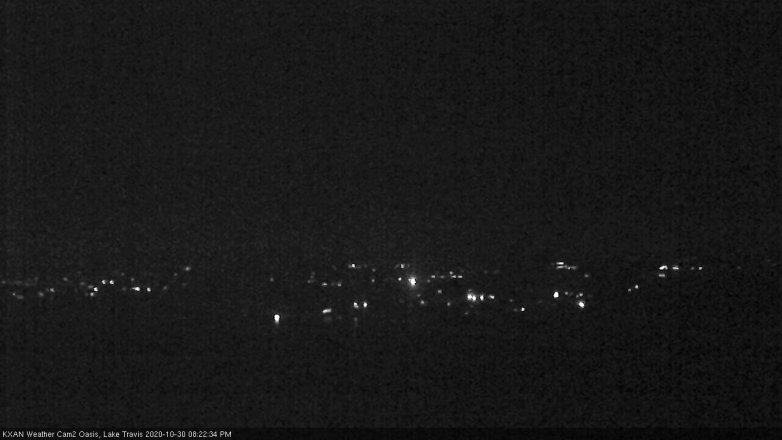 Lake Travis webcam, October 30, 2020 8:25 PM CT