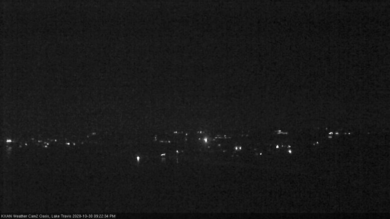 Lake Travis webcam, October 30, 2020 9:25 PM CT