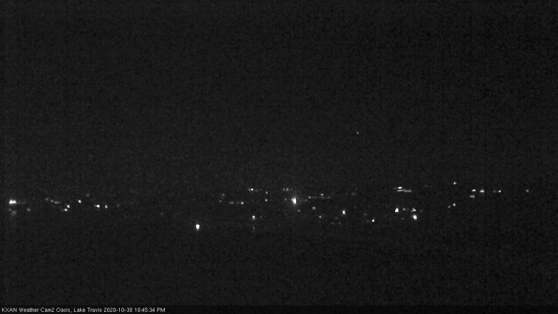 Lake Travis webcam, October 30, 2020 10:45 PM CT