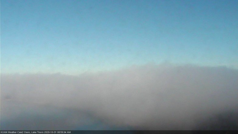 Lake Travis webcam, October 31, 2020 9:00 AM CT