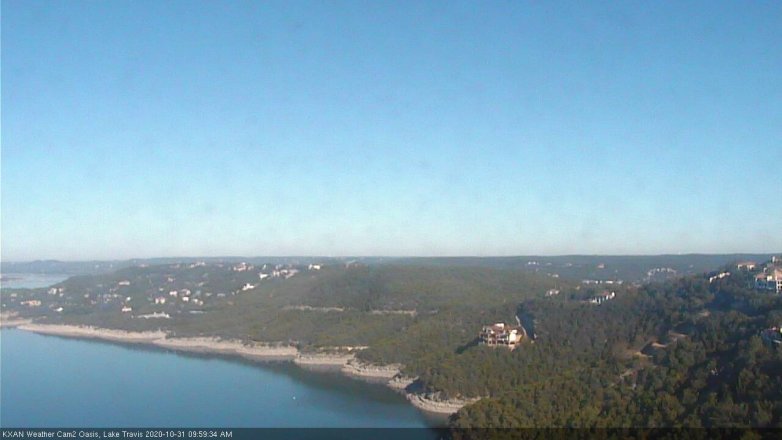 Lake Travis webcam, October 31, 2020 10:00 AM CT