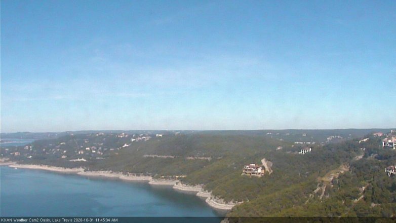 Lake Travis webcam, October 31, 2020 11:45 AM CT