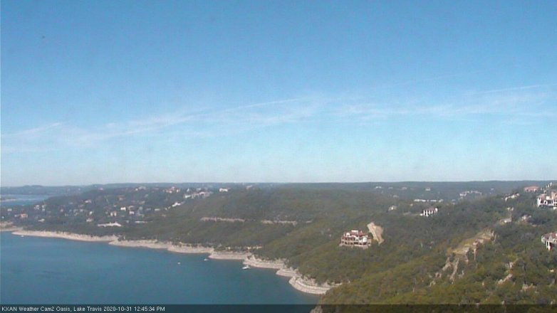 Lake Travis webcam, October 31, 2020 12:45 PM CT