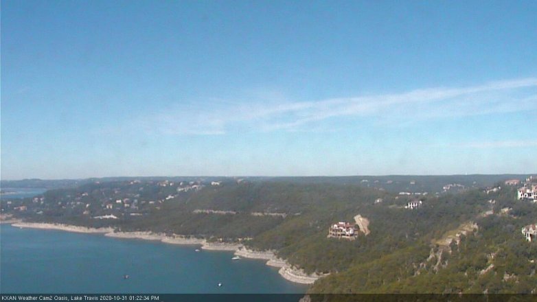 Lake Travis webcam, October 31, 2020 1:25 PM CT