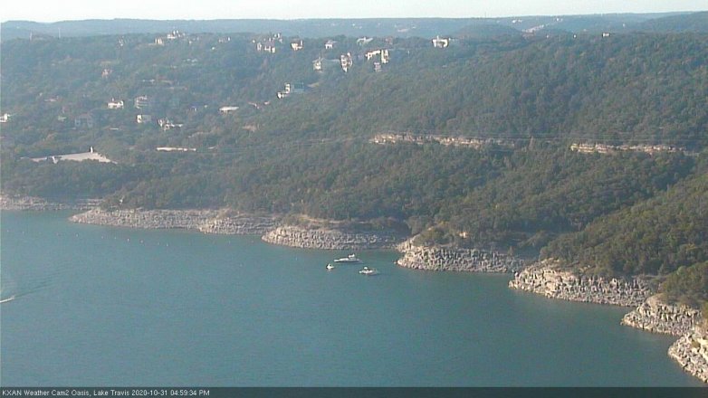 Lake Travis webcam, October 31, 2020 5:00 PM CT