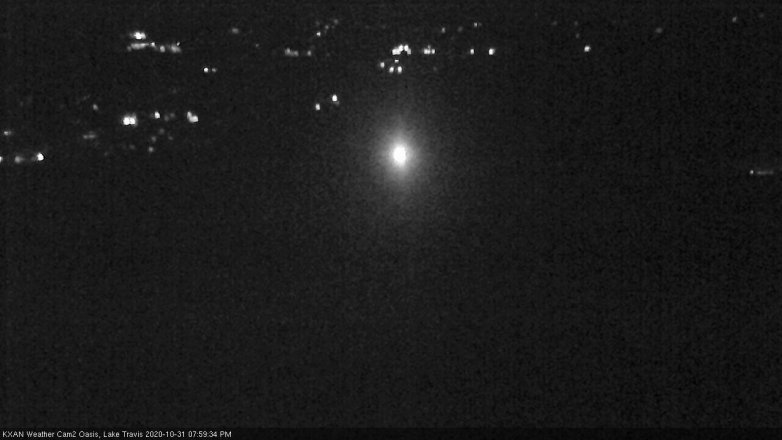 Lake Travis webcam, October 31, 2020 8:00 PM CT
