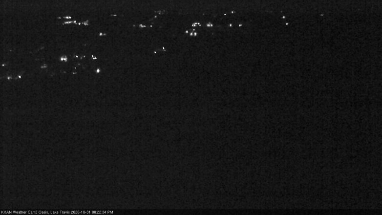 Lake Travis webcam, October 31, 2020 8:25 PM CT