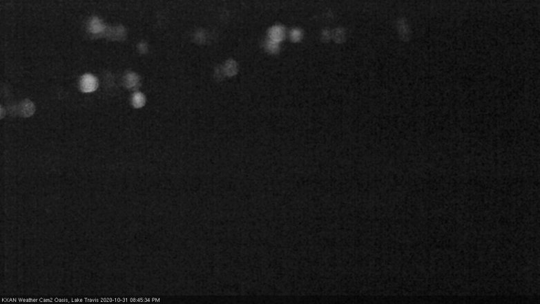 Lake Travis webcam, October 31, 2020 8:45 PM CT