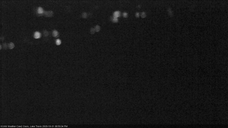 Lake Travis webcam, October 31, 2020 9:00 PM CT