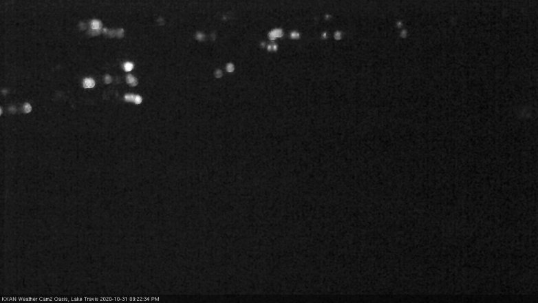 Lake Travis webcam, October 31, 2020 9:25 PM CT