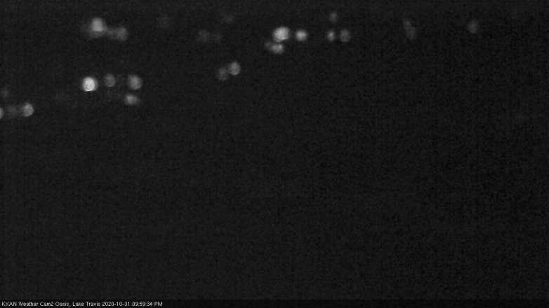 Lake Travis webcam, October 31, 2020 10:00 PM CT