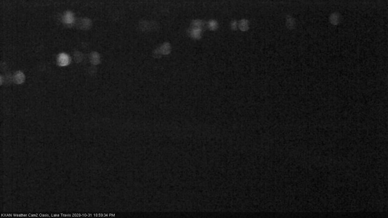 Lake Travis webcam, October 31, 2020 11:00 PM CT