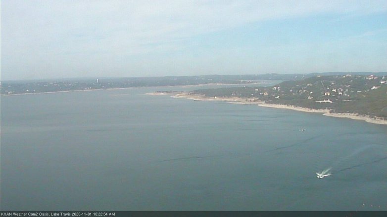 Lake Travis webcam, November 1, 2020 10:25 AM CT