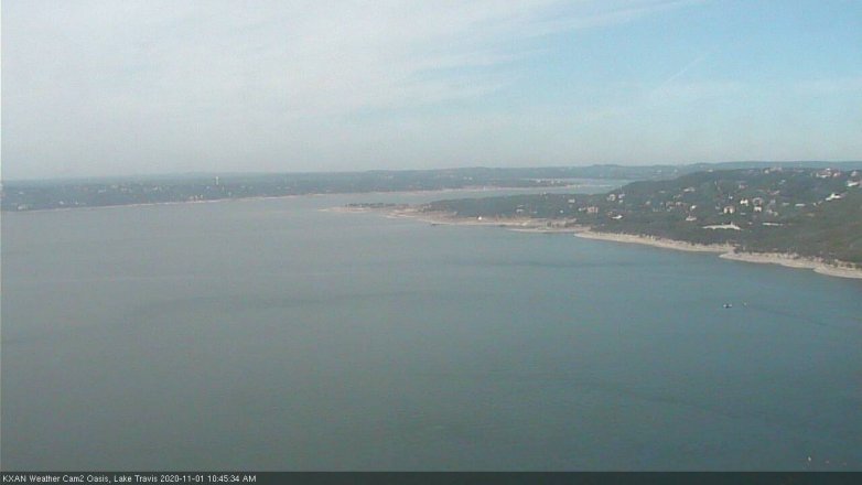 Lake Travis webcam, November 1, 2020 10:45 AM CT
