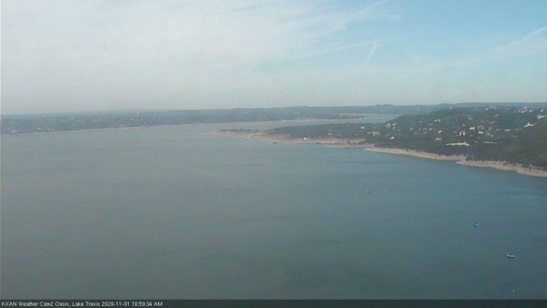 Lake Travis webcam, November 1, 2020 11:00 AM CT