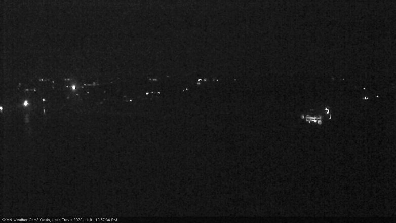 Lake Travis webcam, November 1, 2020 11:25 PM CT