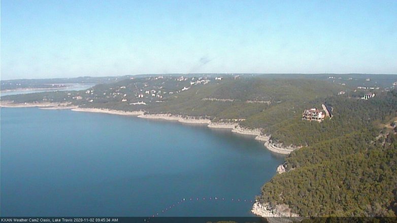 Lake Travis webcam, November 2, 2020 9:45 AM CT