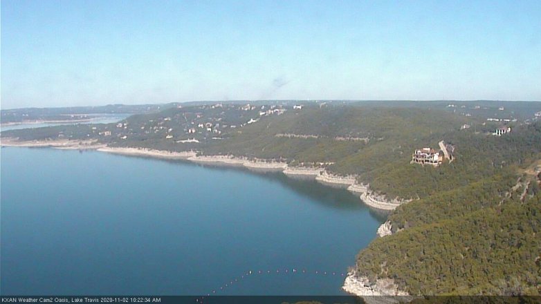 Lake Travis webcam, November 2, 2020 10:25 AM CT