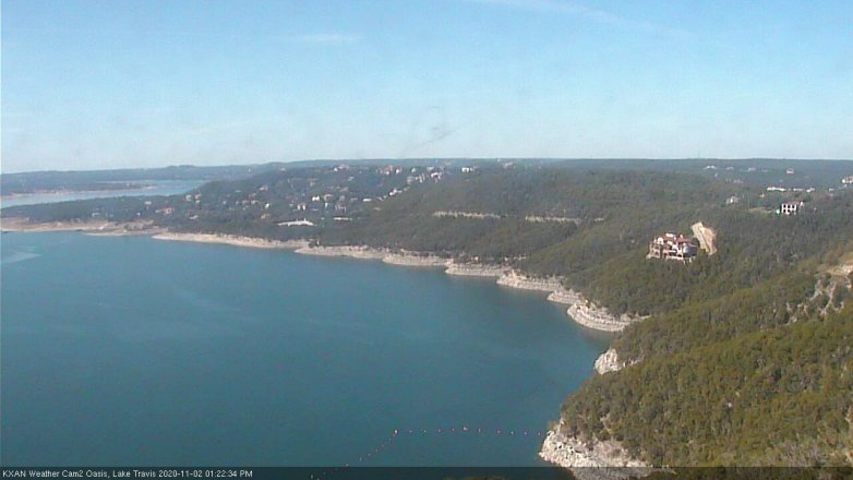 Lake Travis webcam, November 2, 2020 1:25 PM CT