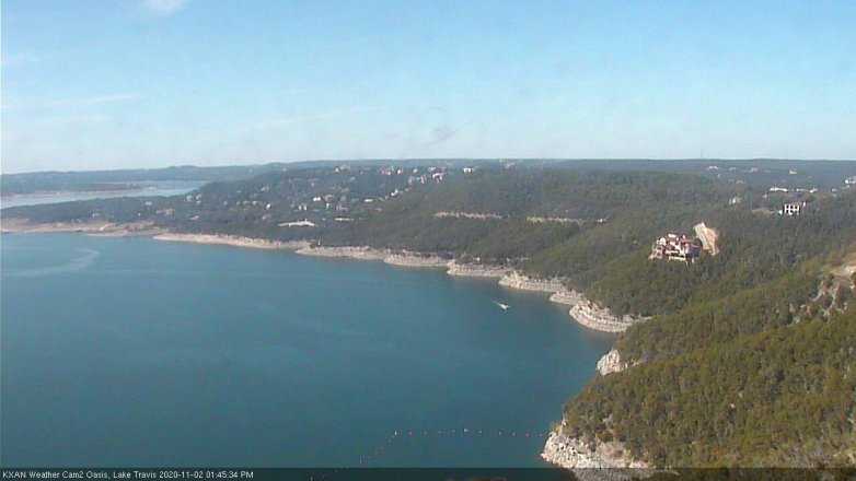 Lake Travis webcam, November 2, 2020 1:45 PM CT
