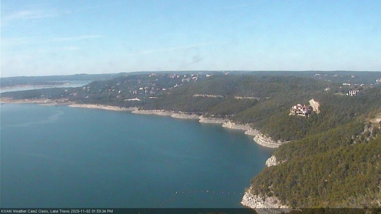 Lake Travis webcam, November 2, 2020 2:00 PM CT