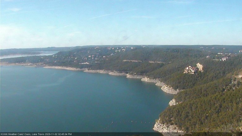 Lake Travis webcam, November 2, 2020 2:45 PM CT