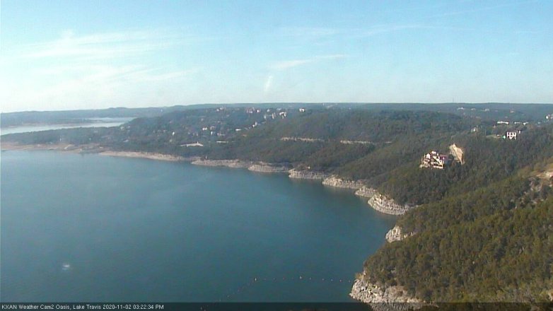 Lake Travis webcam, November 2, 2020 3:25 PM CT