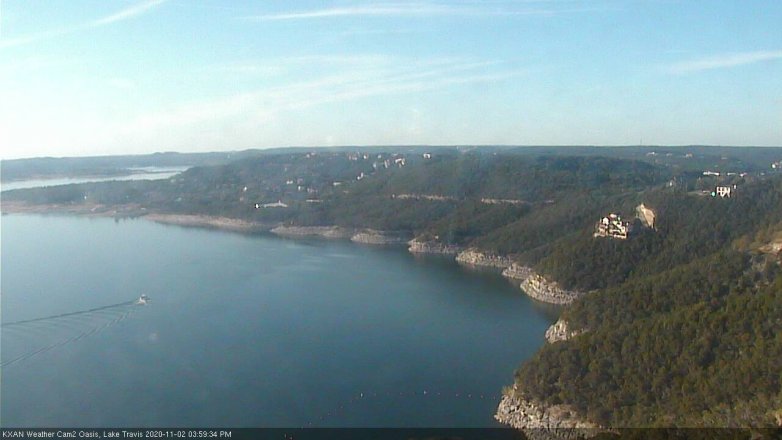 Lake Travis webcam, November 2, 2020 4:00 PM CT