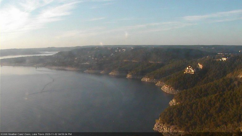 Lake Travis webcam, November 2, 2020 5:00 PM CT