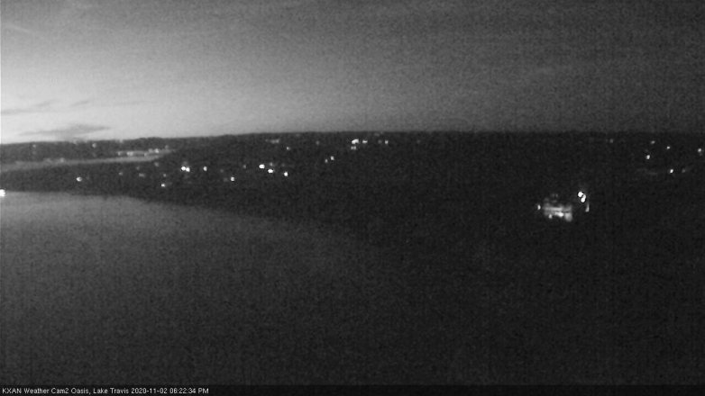 Lake Travis webcam, November 2, 2020 6:25 PM CT