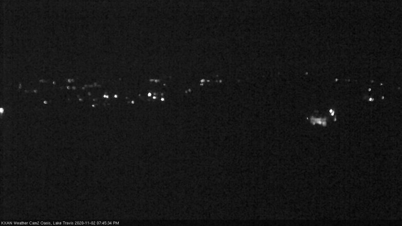 Lake Travis webcam, November 2, 2020 7:45 PM CT