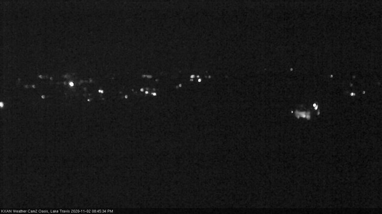 Lake Travis webcam, November 2, 2020 8:45 PM CT
