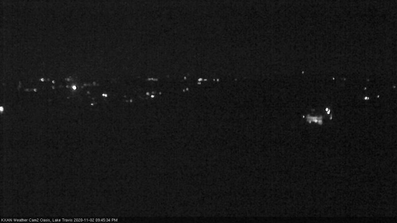 Lake Travis webcam, November 2, 2020 9:45 PM CT