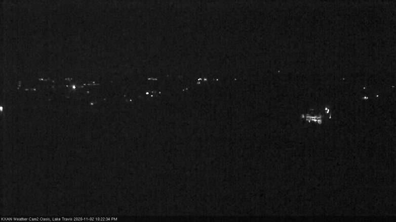 Lake Travis webcam, November 2, 2020 10:25 PM CT