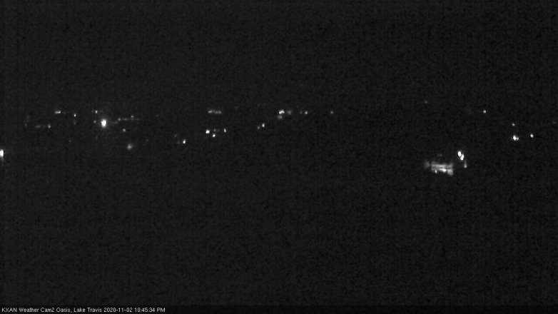 Lake Travis webcam, November 2, 2020 10:45 PM CT
