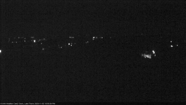 Lake Travis webcam, November 2, 2020 11:00 PM CT