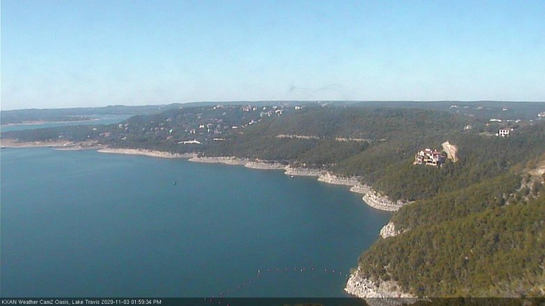 Lake Travis webcam, November 3, 2020 2:00 PM CT