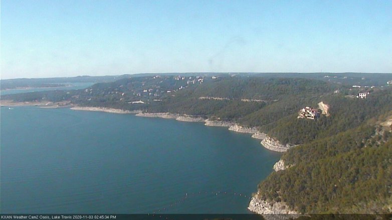 Lake Travis webcam, November 3, 2020 2:45 PM CT