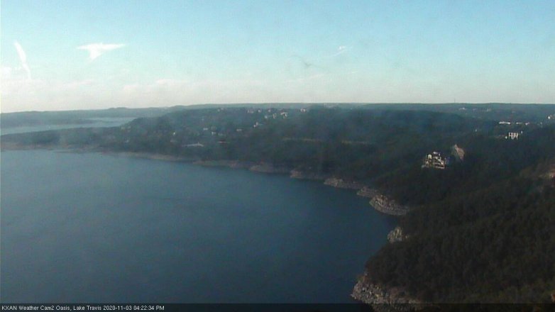 Lake Travis webcam, November 3, 2020 4:25 PM CT