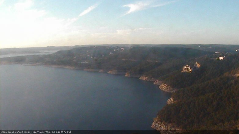 Lake Travis webcam, November 3, 2020 5:00 PM CT