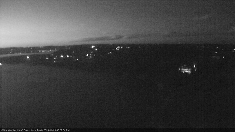 Lake Travis webcam, November 3, 2020 6:25 PM CT