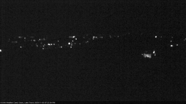 Lake Travis webcam, November 3, 2020 7:25 PM CT