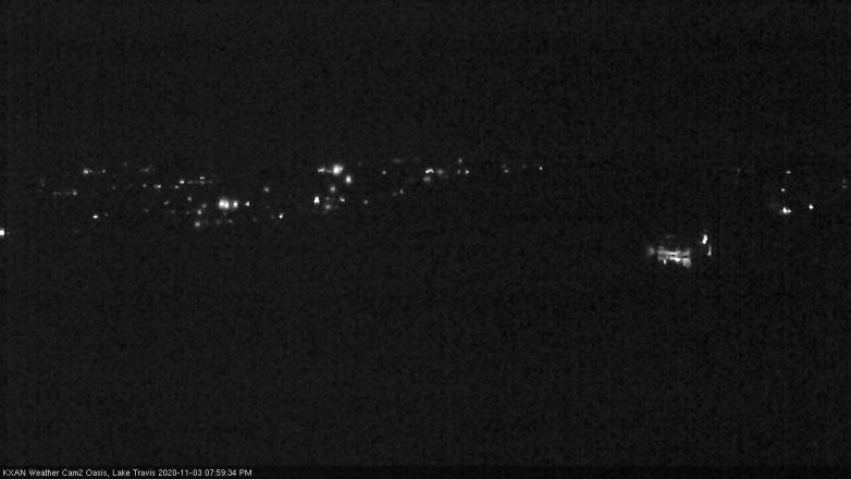 Lake Travis webcam, November 3, 2020 8:00 PM CT